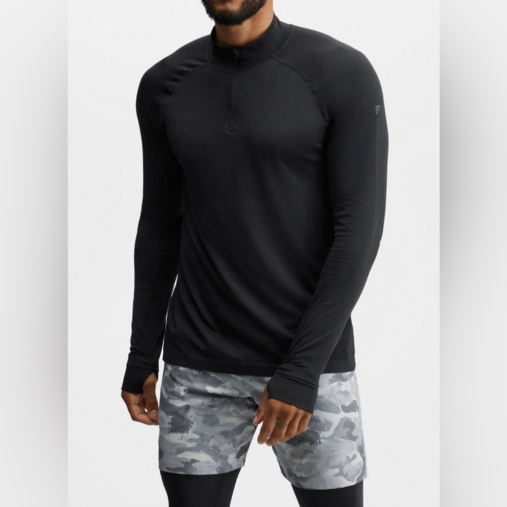 NWT Fabletics “Black” The Training Day 1/4 Zip